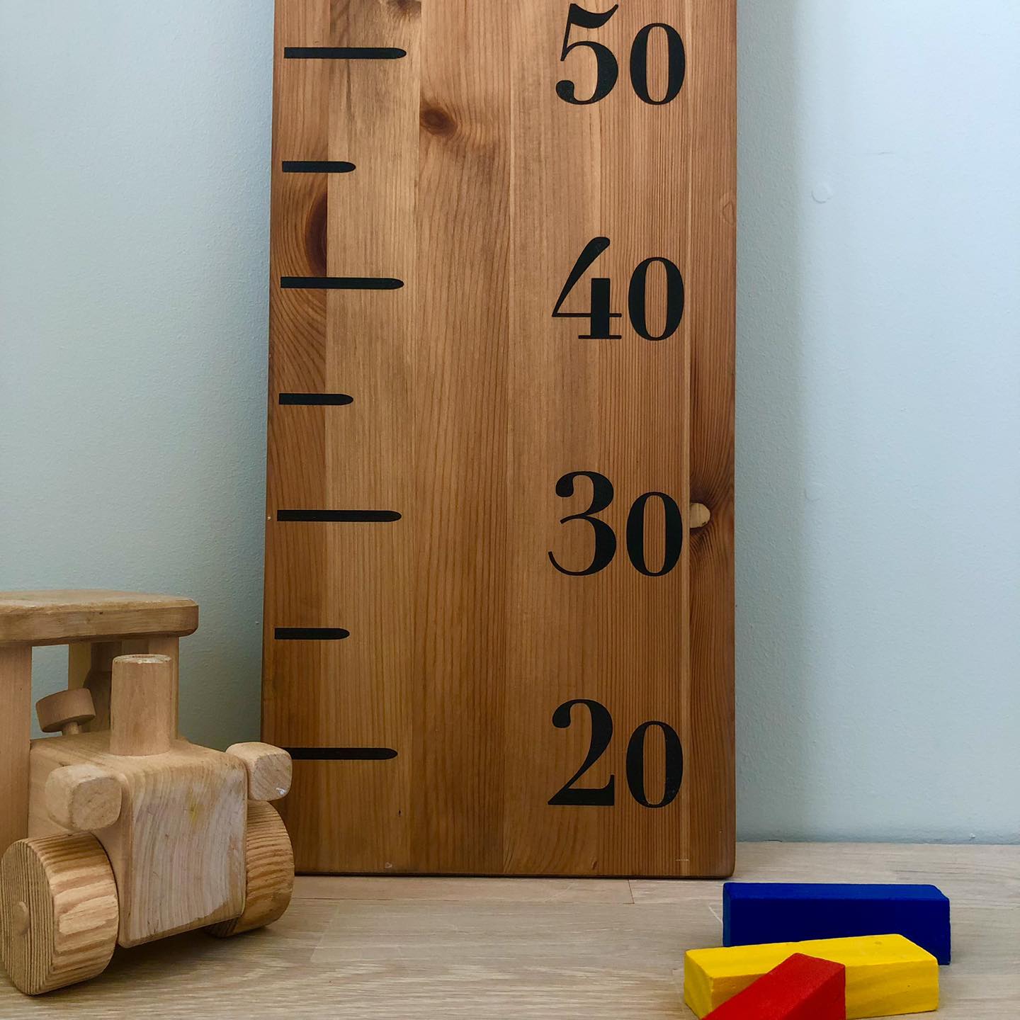 Wachstumsdiagramm aus Holz